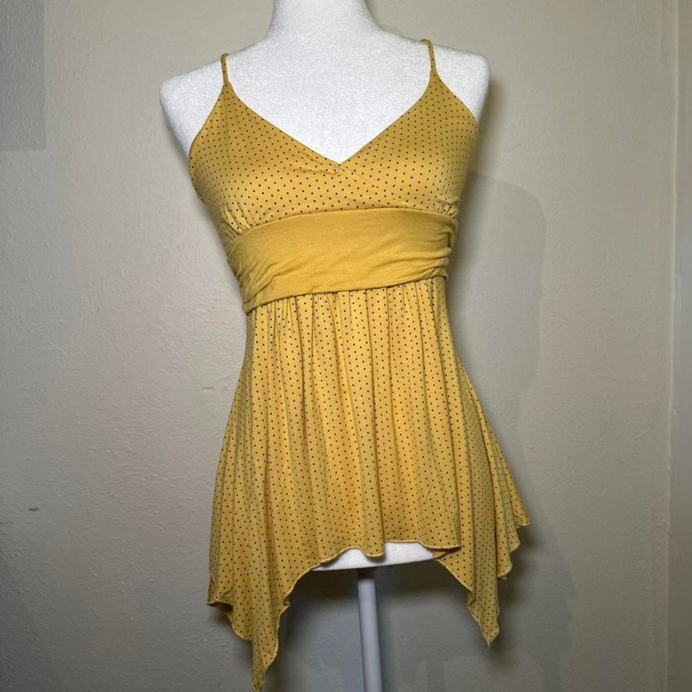 Papaya Mustard Polka Dot Cami (Y2K)
